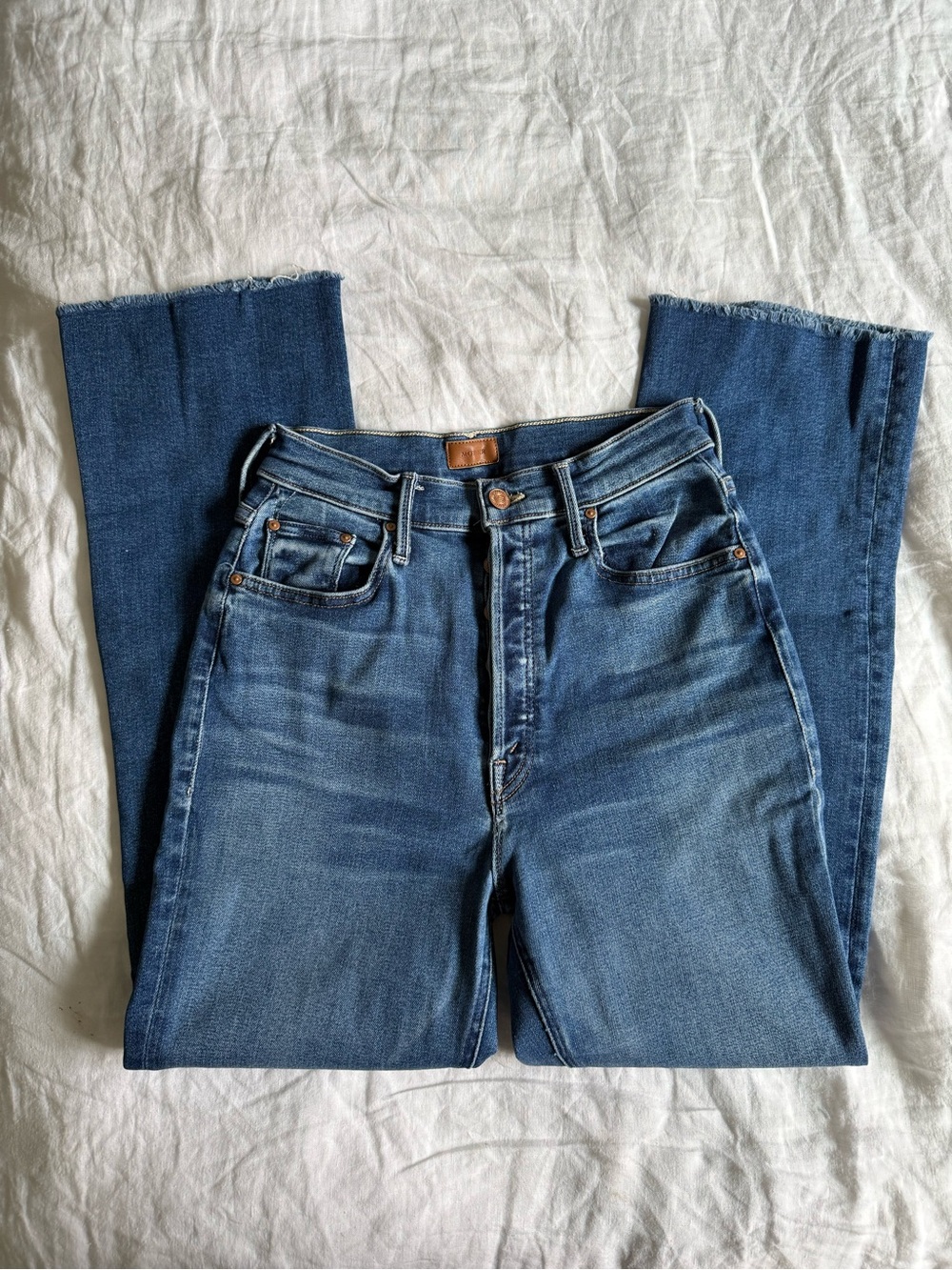 MOTHER jeans The Tripper Ankle Fray - Change is in the Air